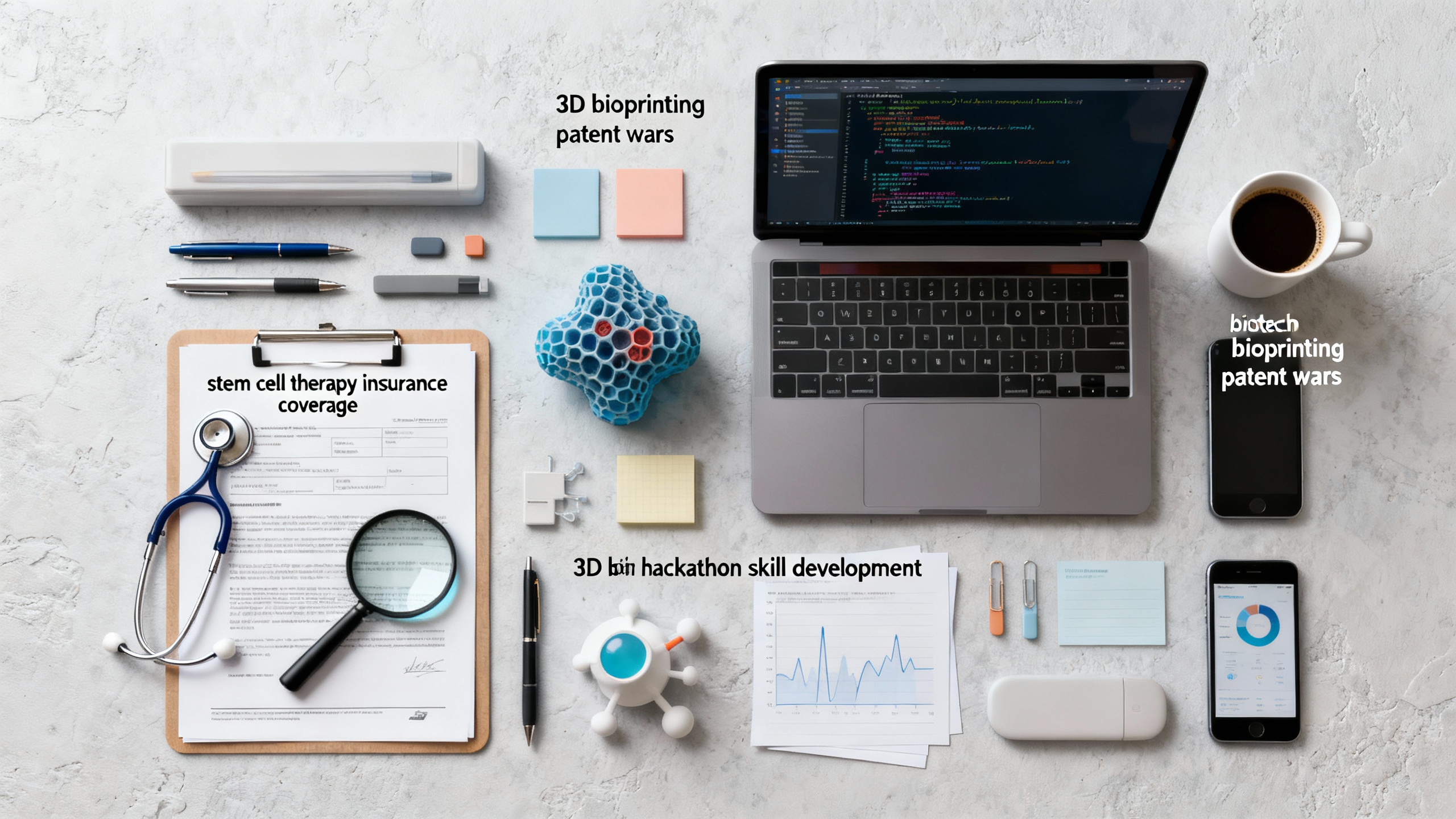 3D Bioprinting Patent Wars, Biotech Hackathon Skill Development & Stem Cell Therapy Insurance Coverage: 2024 Essential Guide for Biotech Industry Professionals